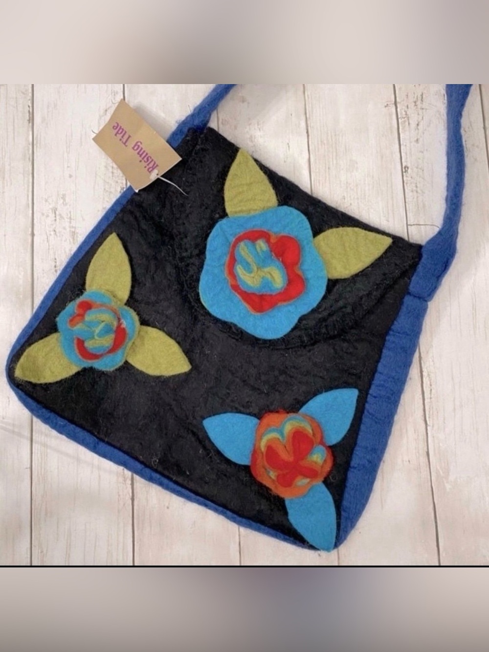 NWT Rising Tide Handmade Wool Felted Shoulder Bag PRICE FIRM